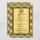 Invitation 50e anniversaire du Mariage d'or (Devant / Derrière)