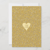 Invitation 50e Anniversaire du Mariage d'or M. Mme Right Fun (Dos)