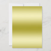 Invitation 50e anniversaire du Mariage d'or romantique (Dos)