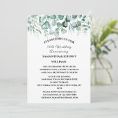 Invitation 50e anniversaire du Mariage Eucalyptus Botanical (Debout devant)