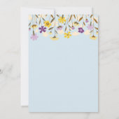 Invitation 50e anniversaire du mariage fleur sauvage (Dos)