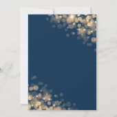 Invitation 50e anniversaire du Mariage Gold & Navy (Dos)