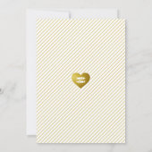 Invitation 50e anniversaire du Mariage Or (Dos)