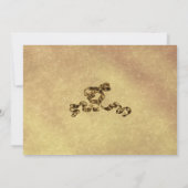 Invitation 50e anniversaire du Mariage Or (Dos)