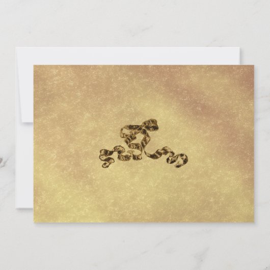 Invitation 50e anniversaire du Mariage Or (Dos)