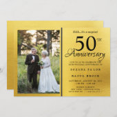 Invitation 50e anniversaire du Mariage photo (Devant / Derrière)