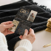 Invitation 50e anniversaire du Mariage - photo Collage