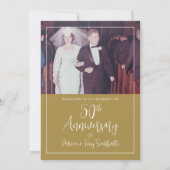 Invitation 50e anniversaire du Mariage - photo horizontale -  (Dos)
