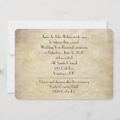 Invitation 50e anniversaire du Mariage Renouveau de la vision (Dos)