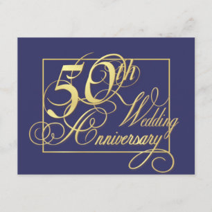 Invitation 50e anniversaire du Mariage - Spécial Économie