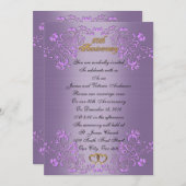 Invitation 50e anniversaire du Mariage vow renouvellement Lav (Devant / Derrière)