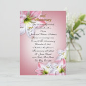 Invitation 50e anniversaire du Mariage vow renouvellement ros (Debout devant)