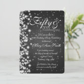 Invitation 50e anniversaire du parti Sparkle Black (Debout devant)