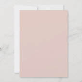Invitation 50e anniversaire dusty blush rose simple moderne (Dos)