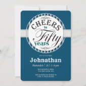Invitation 50e anniversaire encourage à cinquante ans (Devant)