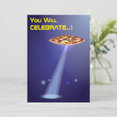 Invitation 50e anniversaire 👽 enlèvement d'Alien de l'OVNI (Debout devant)