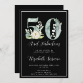 Invitation 50e anniversaire Fabuleux (Devant / Derrière)