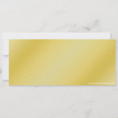 Invitation 50e anniversaire fête Smooth Gold Ticket Invitatio (Dos)