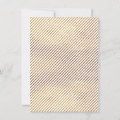 Invitation 50e Anniversaire Fleur Or Faux (Dos)