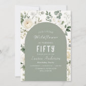 Invitation 50e Anniversaire Fleur Sauvage (Devant)