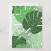 Invitation 50e anniversaire Fleurs tropicales Feuille Hawaiia (Dos)