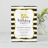 Invitation 50e anniversaire Gold et Black (Debout devant)