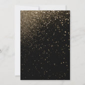 Invitation 50e anniversaire Golden Glitter (Dos)