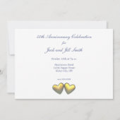 Invitation 50e anniversaire Golden Hearts (Dos)