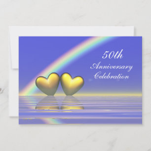 Invitation 50e anniversaire Golden Hearts