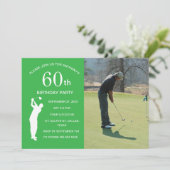 Invitation 50e Anniversaire Golf Green Park Golf Photo (Debout devant)