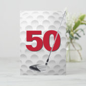 Invitation 50e anniversaire Golf Theme Party (Debout devant)