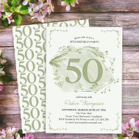50e anniversaire Green Dainty Fleur sauvage Numéro