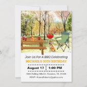 Invitation 50e anniversaire Jardin Barbecue (Devant)