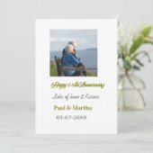 Invitation 50e anniversaire joyeux moderne ajouter nom date p (Debout devant)