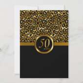 Invitation 50e Anniversaire Léopard de la Collection Année d' (Devant)