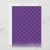 Invitation 50e anniversaire Luxe Purple & Silver Fabuleux 50 (Dos)