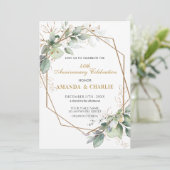 Invitation 50e anniversaire Mariage de verdure (Debout devant)