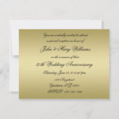 Invitation 50e anniversaire Mariage d'or (Dos)