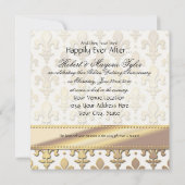 Invitation 50e, Anniversaire Mariage d'or, Fleur de Lis (Dos)