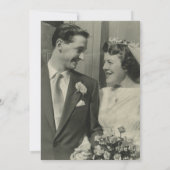 Invitation 50e anniversaire Mariage d'or Souvenirs photo (Dos)