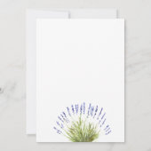 Invitation 50e anniversaire Mariage Lavande florale Rustique (Dos)