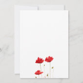 Invitation 50e anniversaire Mariage Pépites Floral Rustic (Dos)