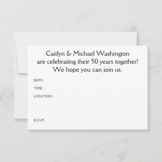 Invitation 50e anniversaire (mod birds) (Dos)