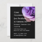 Invitation 50e anniversaire Modèle violet Rose pour son W419 (Dos)