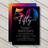 Invitation 50e anniversaire moderne