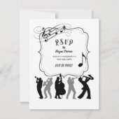 Invitation 50e Anniversaire Musical Instruments Party (Dos)