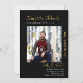 Invitation 50e anniversaire Noir (Devant)