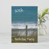 Invitation 50e anniversaire - Océan/Homme (Debout devant)