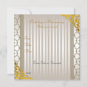 Invitation 50e anniversaire ou anniversaire de mar (Dos)