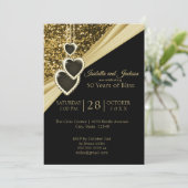 Invitation 50e Anniversaire Paillettes Dorées (Debout devant)